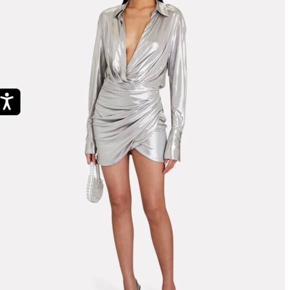 GAUGE81 Naha Metallic Dress - Picture 1 of 10
